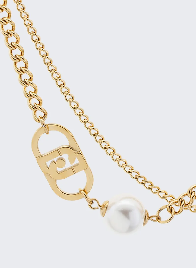 ليو جو عقد مزين بلؤلؤة