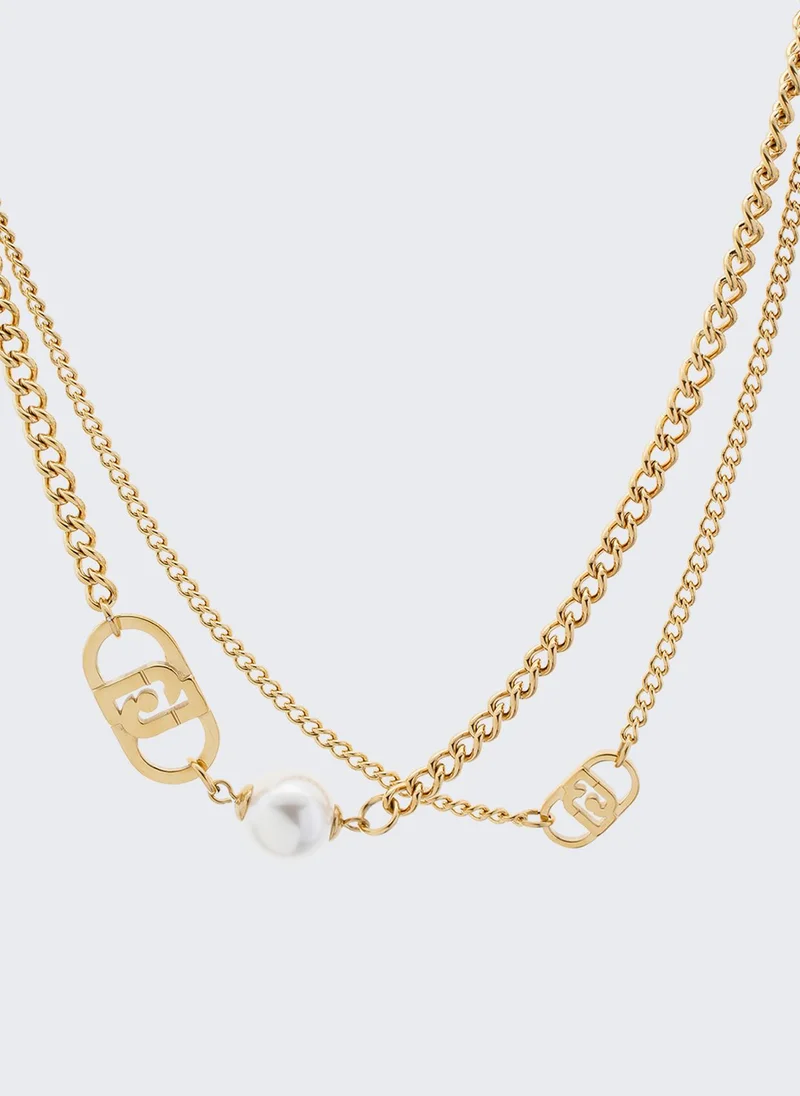 ليو جو عقد مزين بلؤلؤة