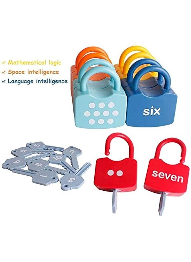 DURKU - Montessori Educational Toys: Kids Learning Locks - Numbers Matching & Counting\n - Image 1