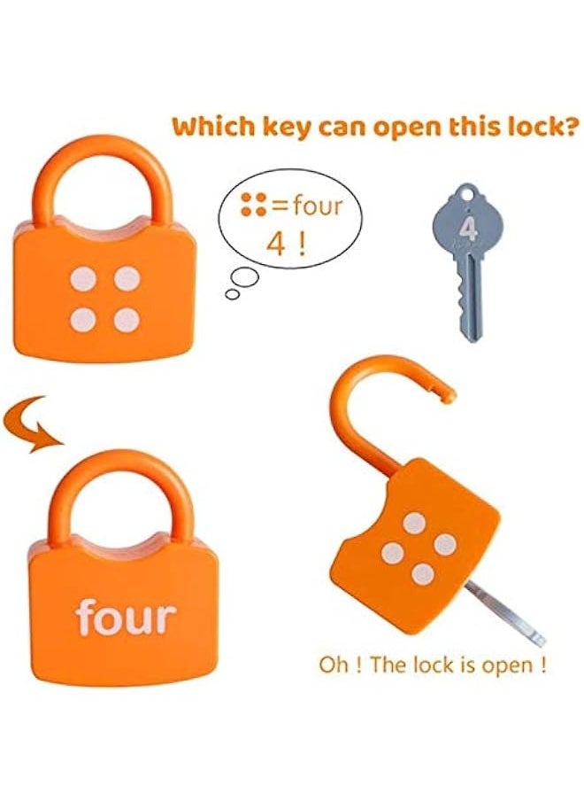 DURKU - Montessori Educational Toys: Kids Learning Locks - Numbers Matching & Counting\n - Image 1
