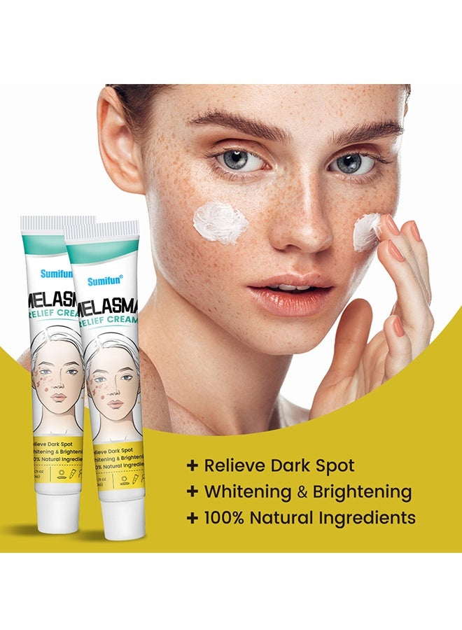 سوميفون كريم تخفيف الكلف - (تخفيف تبييض البقع الداكنة وتفتيح 100٪ مكونات طبيعية) فرط التصبغ ، الكلف ، النمش ، بقع الشمس - لجميع أنواع البشرة 20 جم - Image 3