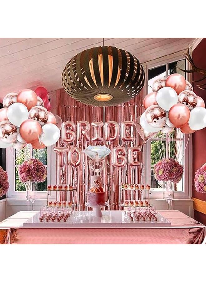 Bachelorette Party Decorations- 37pc Bachelorette Party Kit for Bride to Be Bridal Shower Balloons Sash Bridal Shower Decorations for Bridal Shower, Engagement Party Decorations Set (Rose Gold) - Image 3