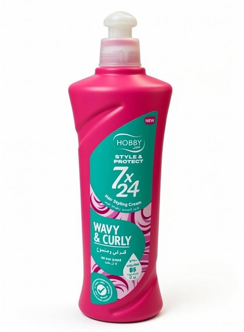 Hobby Styling Cream For Curly And Wavy Hair 7x24 -250 ml - Image 2