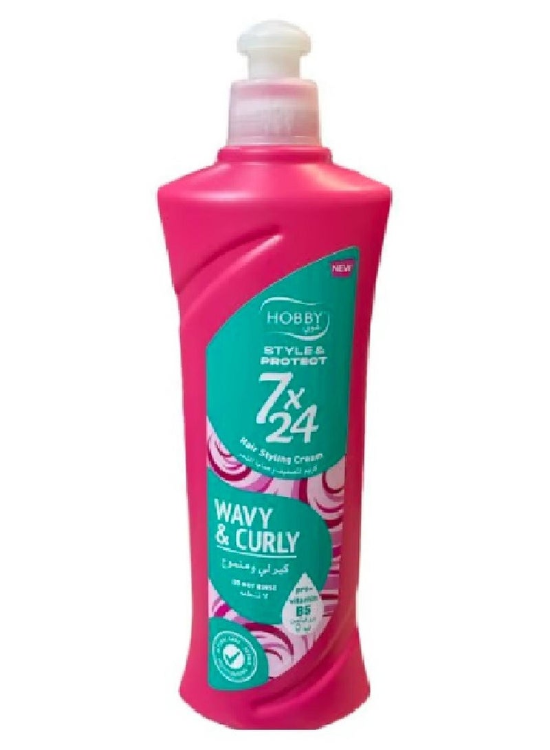 Hobby Styling Cream For Curly And Wavy Hair 7x24 -250 ml - Image 1