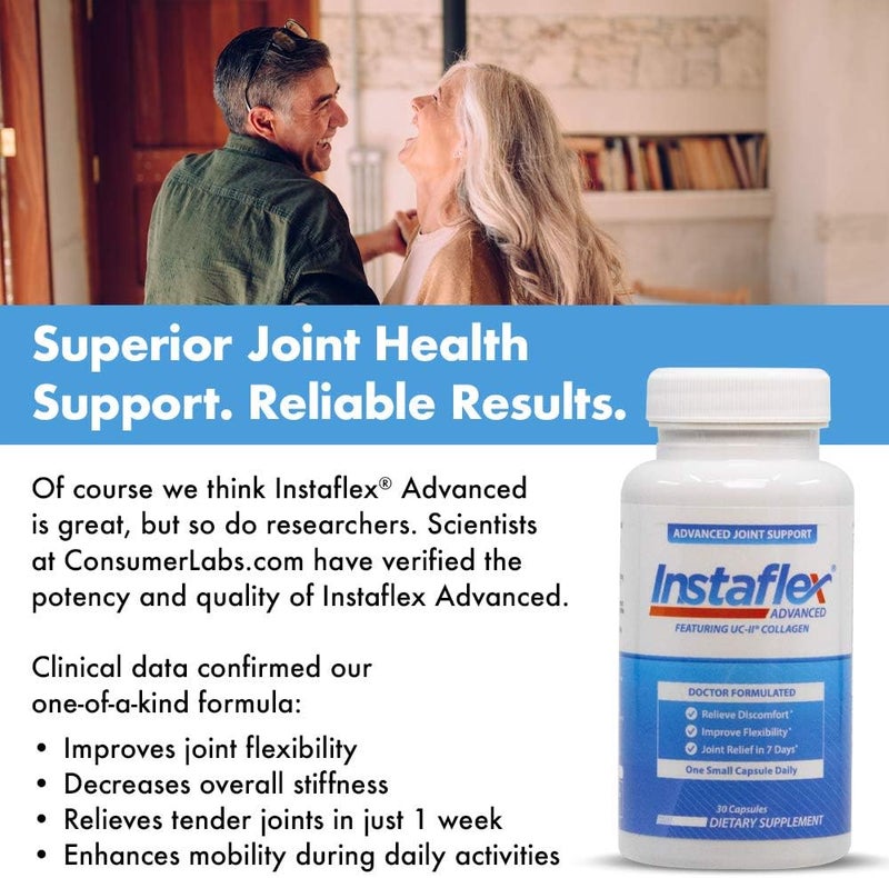 Instaflex Advanced Joint Support  Doctor Formulated Joint Relief Supplement Featuring Collagen  5 Other Joint Discomfort Fighting Ingredients  14 Count - Image 5