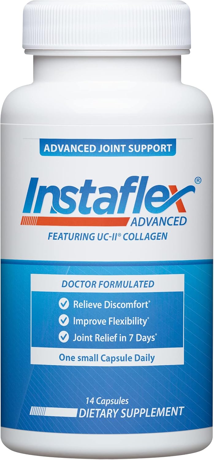 Instaflex Advanced Joint Support  Doctor Formulated Joint Relief Supplement Featuring Collagen  5 Other Joint Discomfort Fighting Ingredients  14 Count - Image 1