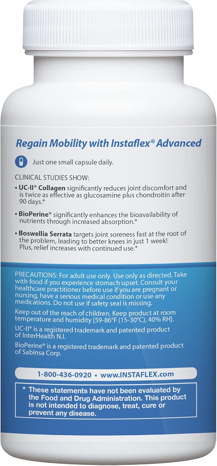 Instaflex Advanced Joint Support  Doctor Formulated Joint Relief Supplement Featuring Collagen  5 Other Joint Discomfort Fighting Ingredients  14 Count - Image 3