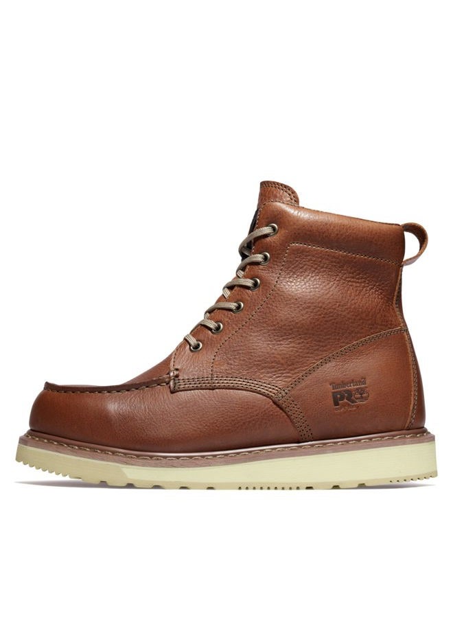 Timberland Unisex-Adult Pro Wedge 6 Inch Moc Soft Toe Industrial Work Boot, Rust, 14 Wide - Image 3