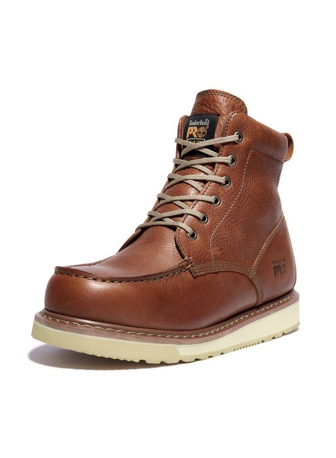 Timberland Unisex-Adult Pro Wedge 6 Inch Moc Soft Toe Industrial Work Boot, Rust, 14 Wide - Image 1
