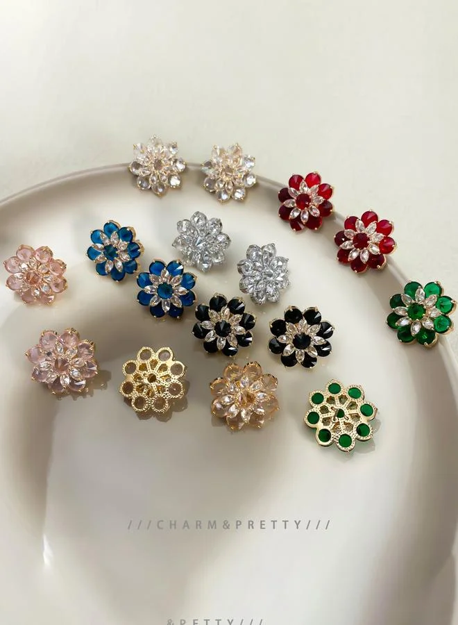 Take Two  Flower Stud Earrings for Women | Best Price UAE