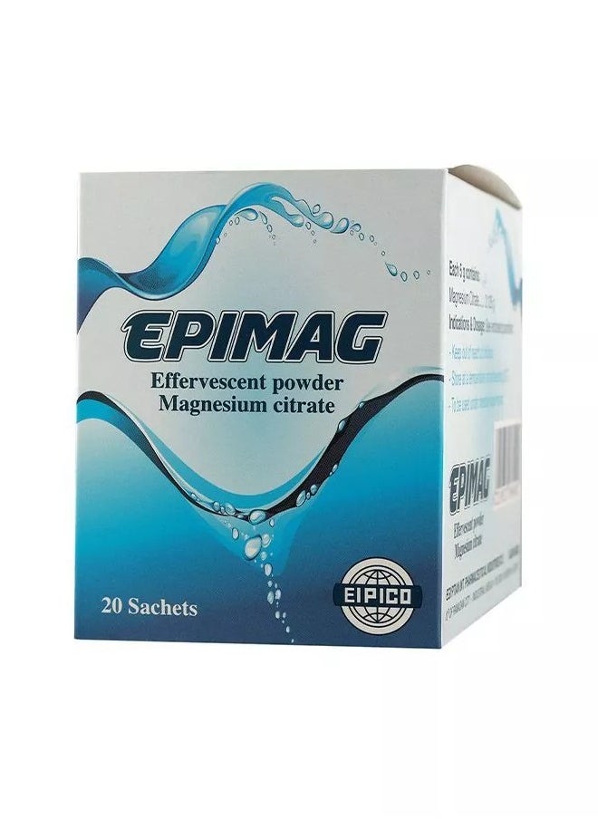 إبيماج - مسحوق فوار سيترات المغنيسيوم - 20 كيس - Image 1