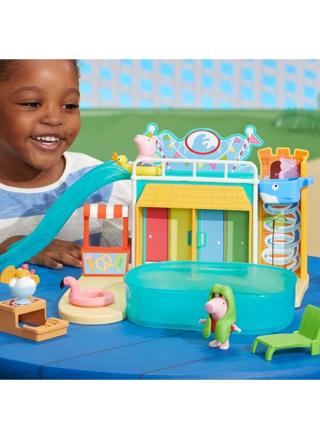 Peppa Pig Peppa Pig Toys Peppa's Waterpark Playset, Peppa Pig Playset with 2 Peppa Pig Figures, Preschool Toys for 3 Year Old Girls and Boys and Up  - Image 4