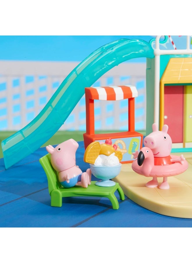 Peppa Pig Peppa Pig Toys Peppa's Waterpark Playset, Peppa Pig Playset with 2 Peppa Pig Figures, Preschool Toys for 3 Year Old Girls and Boys and Up  - Image 3