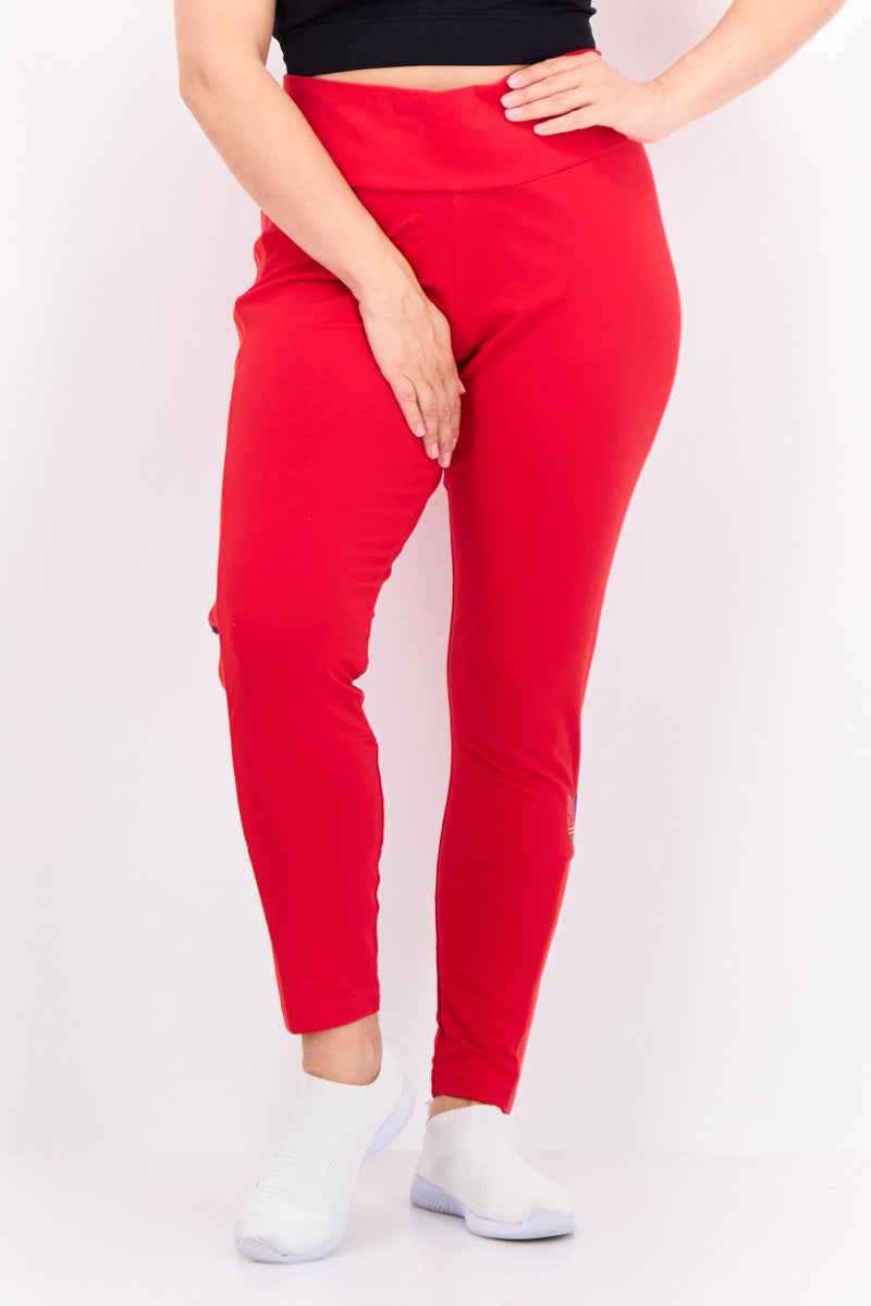 adidas Originals Women Sportwear Fit Training Tights, Red  - Image 1