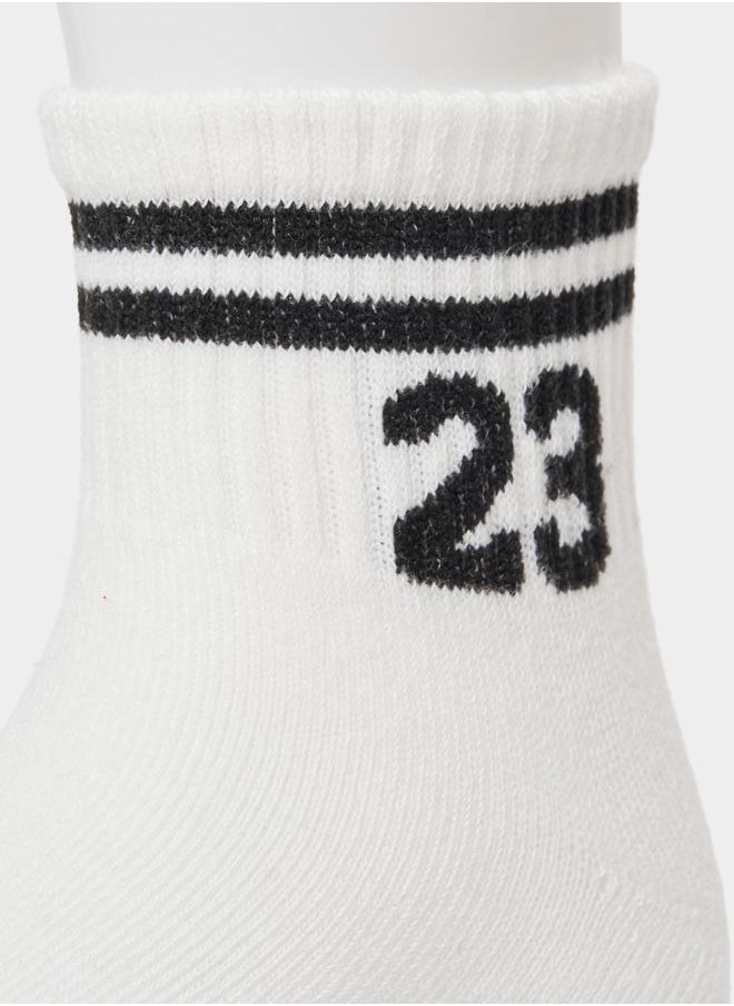 Styli Pack of 5 - Double Striped Detail Socks  - Image 3