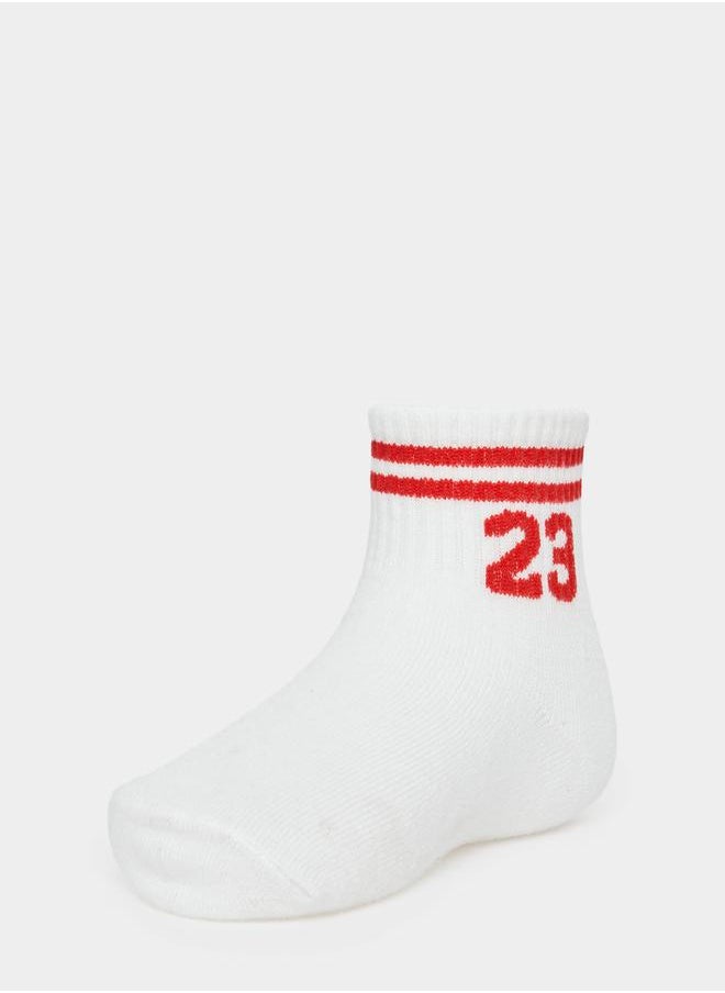 Styli Pack of 5 - Double Striped Detail Socks  - Image 4