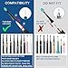 teeteck 5pc Toothbrush Heads Compatible with Fairywill D7D8FW507508 551917959D1D3 White - Image 4