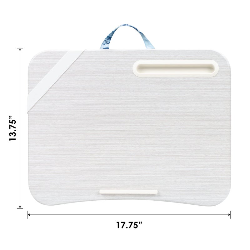 LAPGEAR Designer Lap Desk with Phone Holder and Device Ledge - Blue Blossoms - Fits up to 15.6 Inch Laptops - Style No. 45433 - Image 5