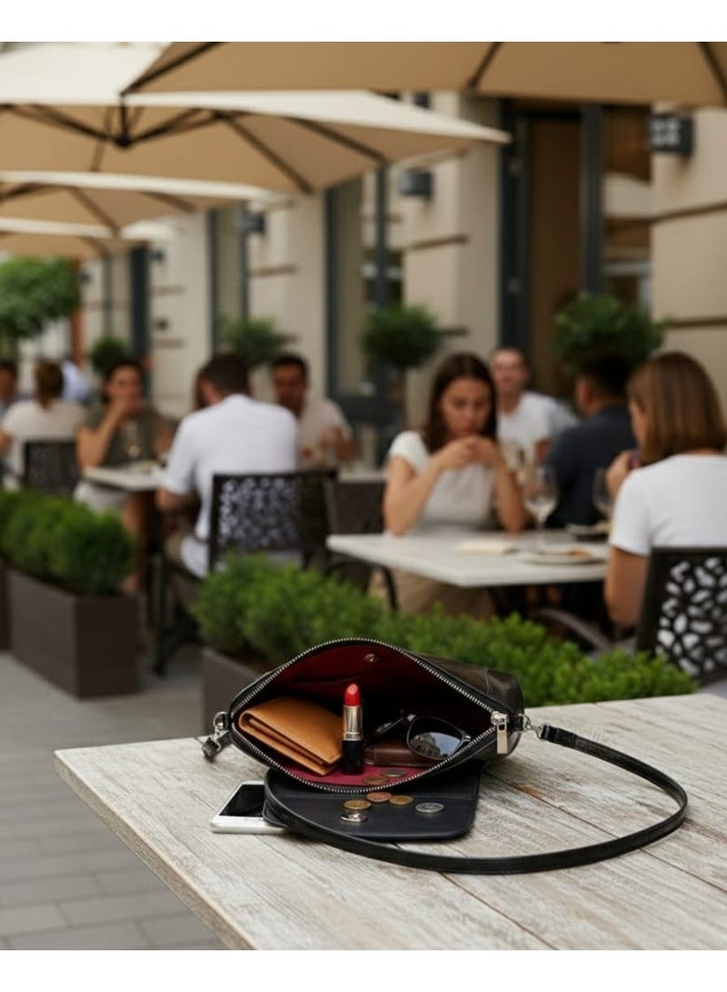 شنطة جلد حريمي أنيقة وسادة تناسب كل الإطلالات - Image 2