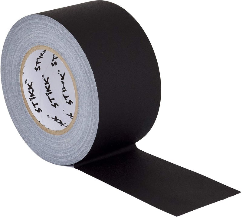 STIKK Gaffer Tape - Black Gaff Tape - 4 inch x 60 Yards - Pro Gaff Tape for Staging Work - Grafting Tape for Filming, Photography, Radio - Effective Heavy-Duty Water Resistant - Image 1