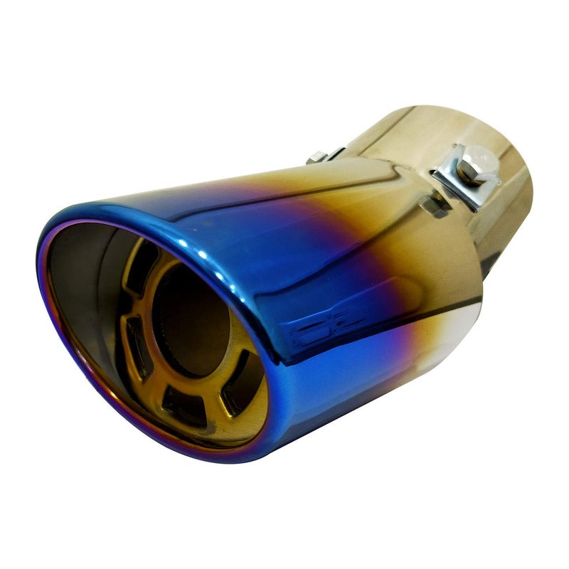 Oshotto Stainless Steel SS-008 Car Exhaust Muffler Silencer Cover Compatible with Chevrolet Enjoy (Multicolor) - Image 2