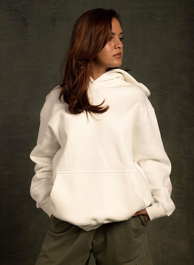 In Your Shoe White Basic Hoodie - Image 2