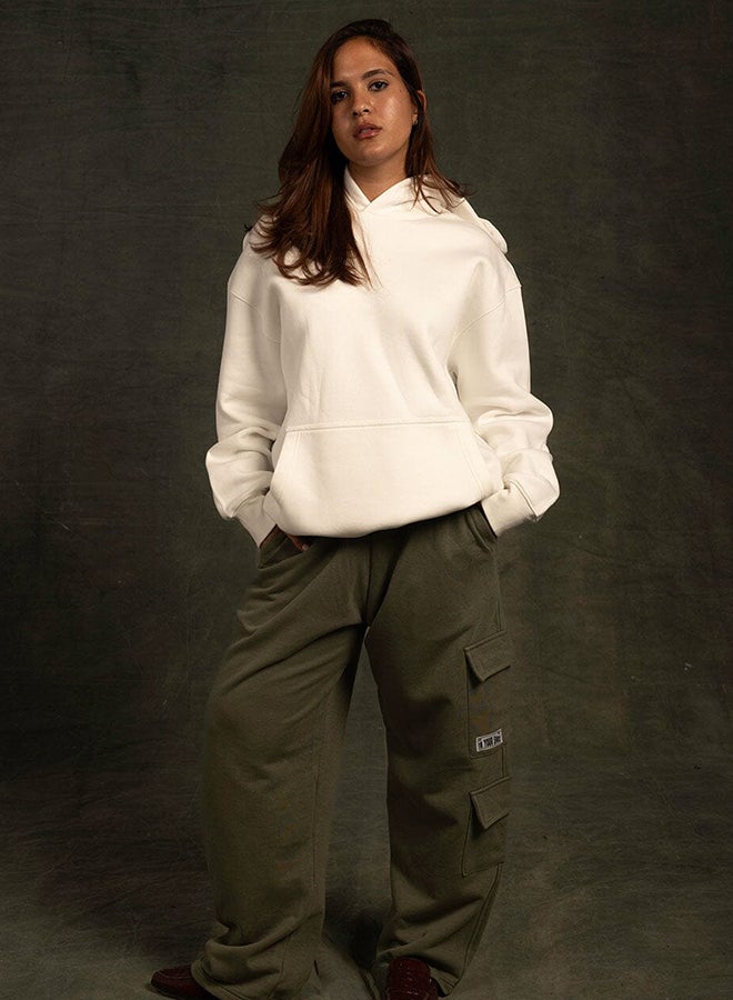 In Your Shoe White Basic Hoodie - Image 3