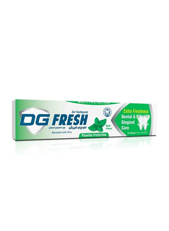 DG DG Fresh - Mint Toothpaste Gel 75 gm  - Image 1