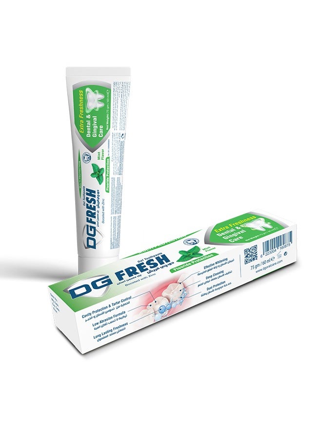 DG DG Fresh - Mint Toothpaste Gel 75 gm  - Image 3