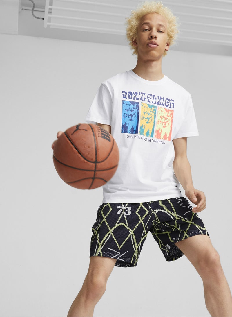 PUMA Rebound Basketball Mens Shortsleeve T-shirt - Image 3