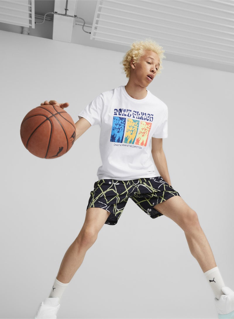 PUMA Rebound Basketball Mens Shortsleeve T-shirt - Image 5