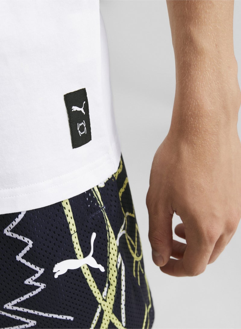 PUMA Rebound Basketball Mens Shortsleeve T-shirt - Image 4