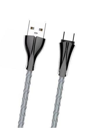 Type-C 2.4A Quick fast sync data charging With 7 LED Indicator 2M cable Grey - pzsku/Z105194E3CC54646AA13FZ/45/_/1730115723/e1a9f139-62e1-4ae4-9f29-dc6be7c55707
