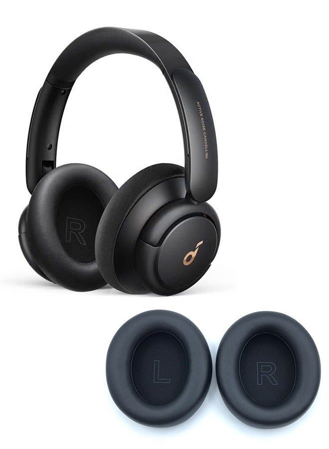 Replacement Earpads Cushions For Soundcore Life Q30,Q35 Earpads Ear Cushions Black - Image 3
