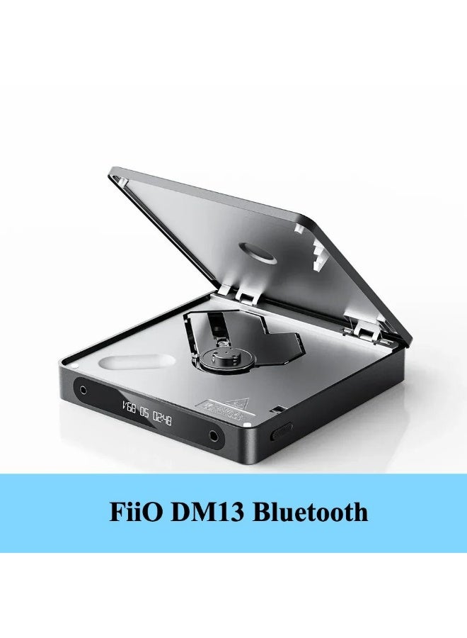 FiiO Dm13 Bluetooth Multifunctional Portable Stereo CD Player with Long Battery Life and USB Support, Black - Image 1