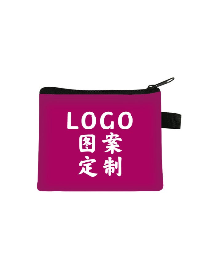 Generic - Custom Polyester Coin Purse Student Key Canvas Card Holder Color Business Activity Storage Bag Wholesale-Color:10 - Image 1