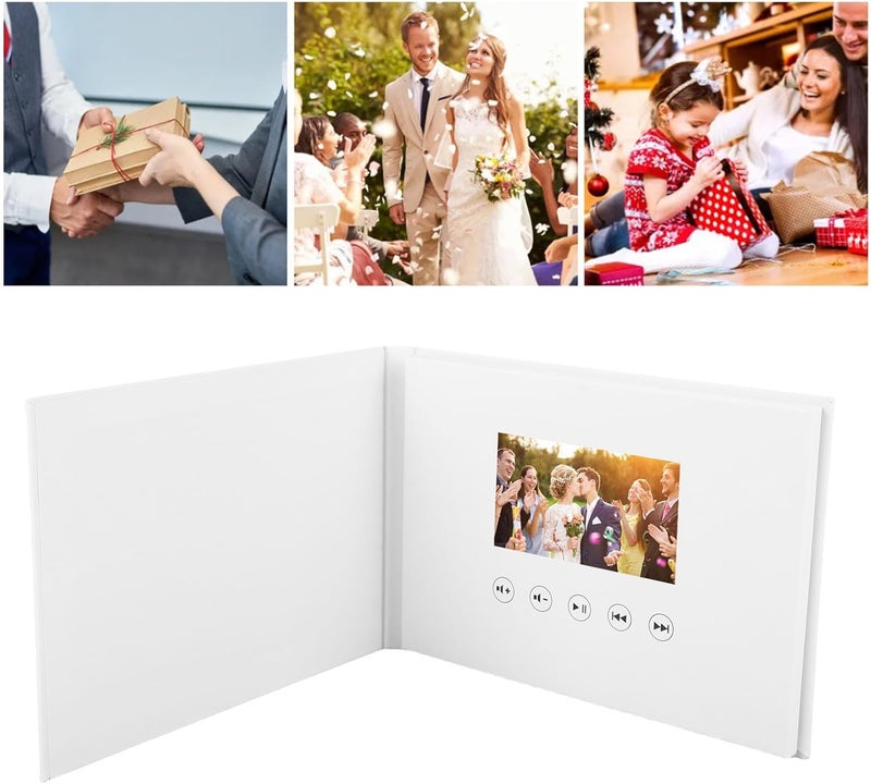 Zunate Video Greeting Card, Electronic Video Brochure with LCD Screen, Screen 720P HD Customizable Playback, Electronic Brochure with 4GB (4.3 Inch 500mAh Li Ion Battery) - Image 2