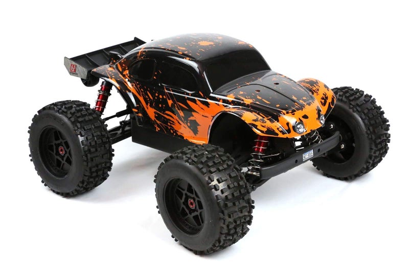 SummitLink Compatible Custom Body Muddy Orange Over Black Replacement for 1/10 1/8 Scale RC Car or Truck (Truck not Included) B-BR-02 - Image 5