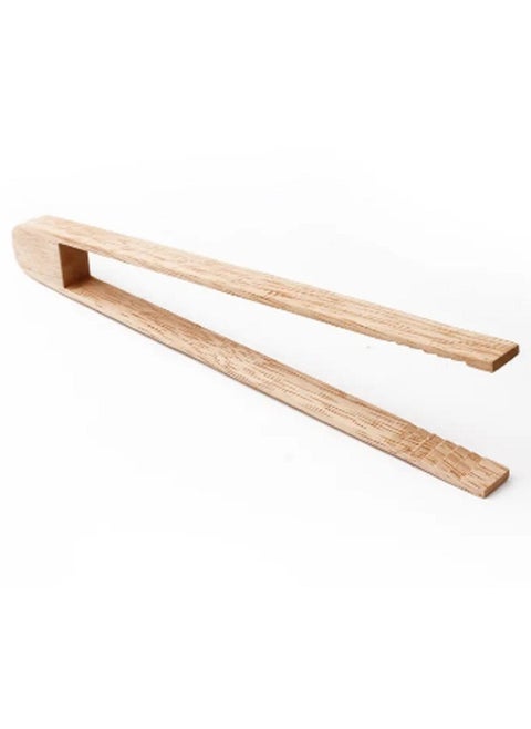 Small wooden food tongs