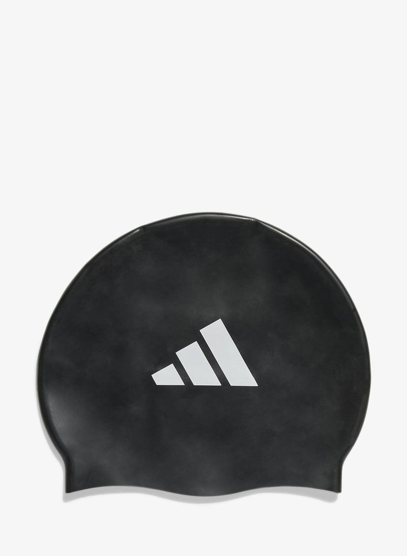 اديداس قبعة سباحة للأطفال بثلاث خطوط - Image 1