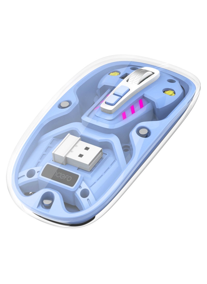 إنديفو ماوس لاسلكي شفاف EnClick’EWM01 | أزرق  - Image 1