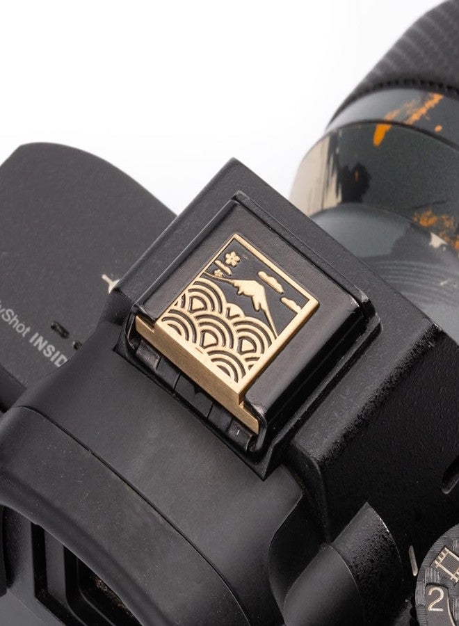 DBZZ Sea Wave Fuji Pattern Camera Metal Hot Shoe Cover for Sony A1 A7C A7CR A7CII A7R A7M2 A7M3 ZV-E10 II ZV-1II (Copper Alloy-for Sony) - Image 3