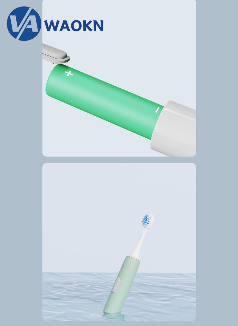 WAOKN Rechargeable Sonic Electric Toothbrush High-frequency Vibration IPX7 Waterproof Power Toothbrush 5 Modes Adjustable Smart Toothbrush with 5 Detachable Soft-bristle Brush Heads and 1 Travel box - Image 5