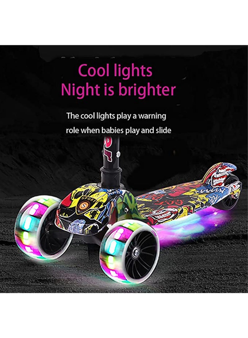 سكوتر قابل للتعديل للأطفال مع موسيقى وعجلات مضيئة - Image 5