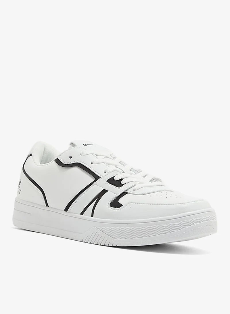 Contrast Trim Lace-Up Sneakers