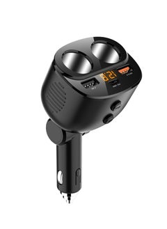 هوديوس 120W ثلاثة في واحد شاحن سيارة موزع PD30W QC3.0 أخف محول سيارة أخف وزنا مأخذ موزع ، مع التبديل  - Image 1