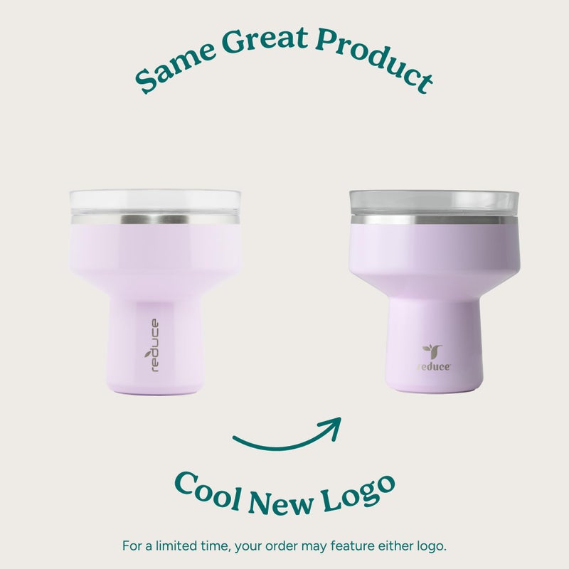 REDUCE Saltini 16 oz Cocktail Tumbler - Insulated Margarita Tumbler with Lid - Keeps Drinks Cold for 10 Hours - 360 Sippable Martini Glass Alternative - Shatterproof  Perfect for Parties - Sea Glass - Image 2