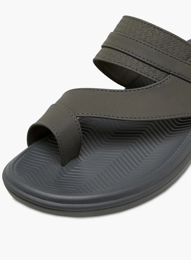 LBL by Shoexpress GREY Men Textured Arabic Sandals for Men | Best Price UAE