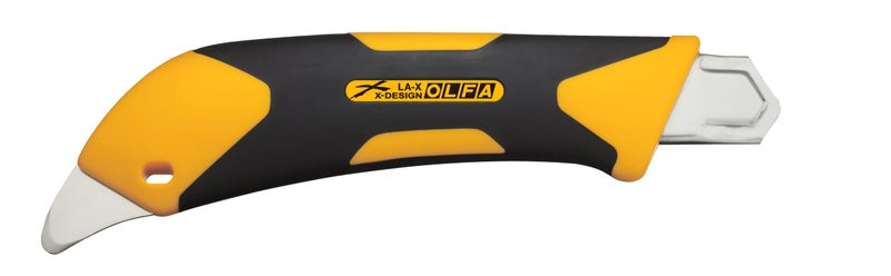 OLFA OLFA 18mm Heavy-Duty Utility Knife (LA-X) - Multi-Purpose No-Slip Grip Utility Knife w/Reinforced Fiberglass Handle & Snap-Off Blade, Replacement Blades: Any OLFA 18mm Blade  - Image 2