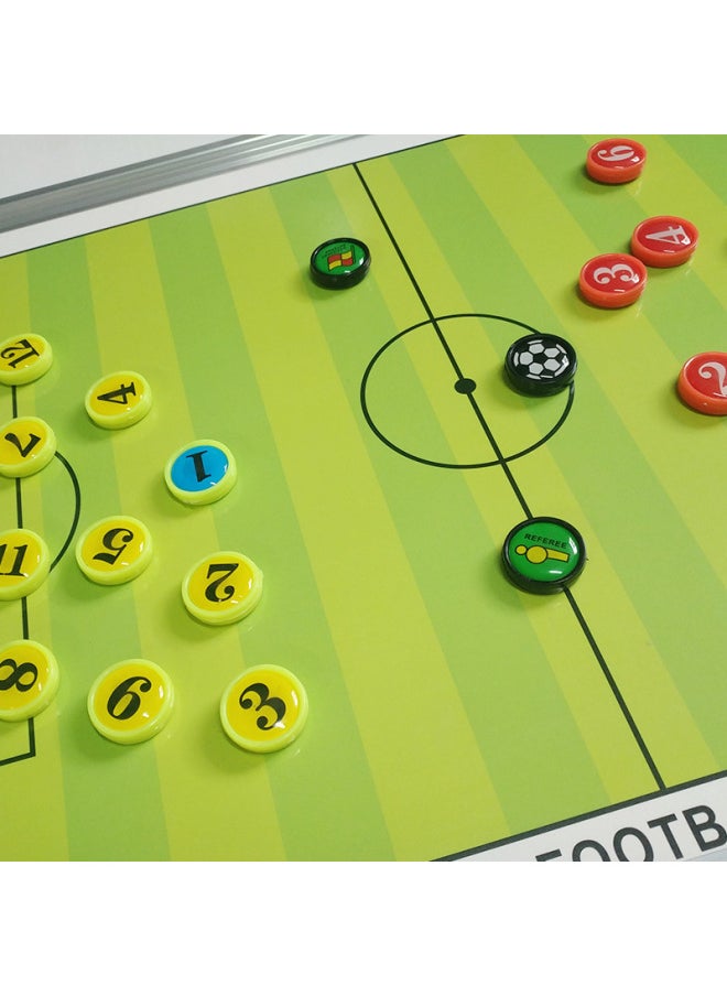 Generic Football Aluminum Alloy Frame Tactical Board Coach Special Football Basketball Tactical Board Can Be Hung On The Wall Magnetic Erasable-Specifications:More Ball Tactical Board Can Contact Customer Service Consultation  - Image 2